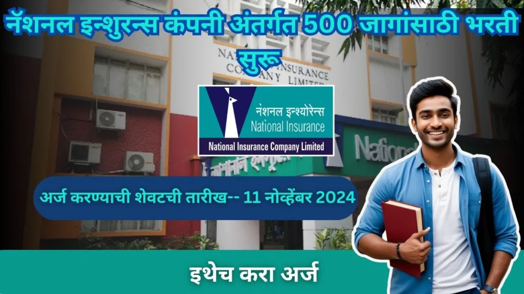 नॅशनल इन्शुरन्स कंपनी अंतर्गत भरती सुरू: इथे करा अर्ज : National Insurance Company Limited Bharti 2024 2 National Insurance Company Limited Bharti 2024 | Sarkari Warta-सरकारी वार्ता