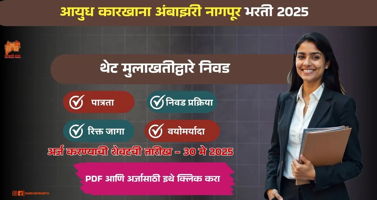 Ordnance Factory Ambajhari Bharti 2025